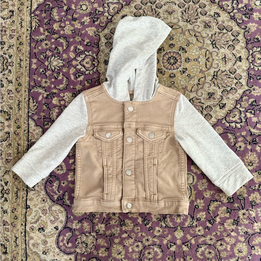 Cat & Jack Tan and Gray Jean Jacket